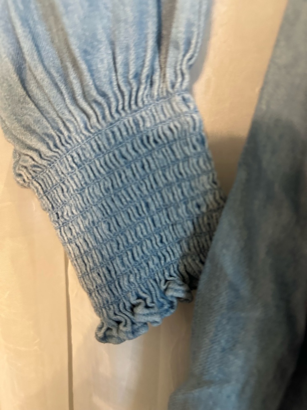 Old Navy Light Blue Cotton Tunic Dress with Pocketa - Picture 6 of 10